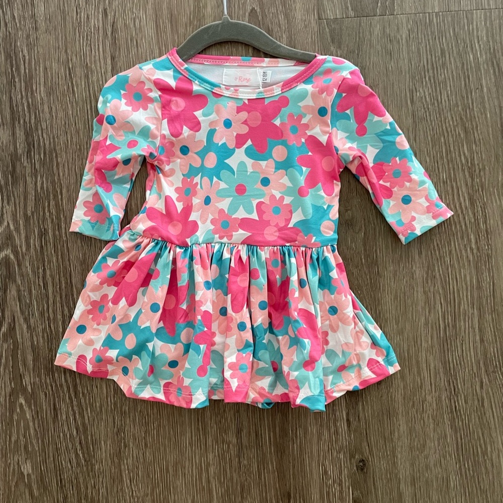 Floral Long Sleeve Dress- Mila and Rose. Tags on